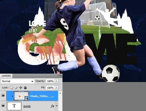 آمورش طراحی پس زمینه ورزشی در فتوشاپ